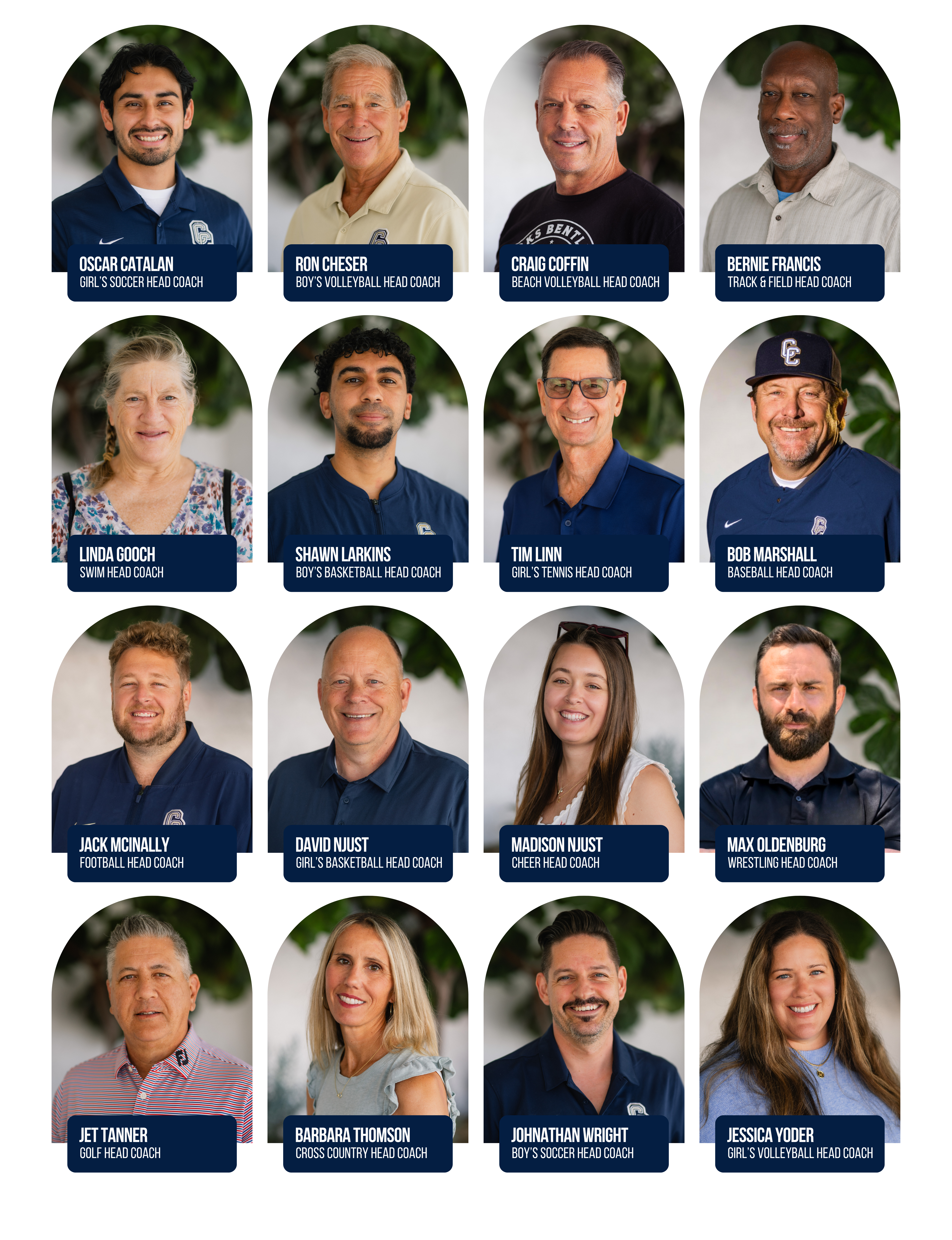 coach oscar catalan
coach ron cheser
coach craig coffin
coach bernie francis
coach linda gooch
coach shawn larkins
coach tim linn
coach bob marshall
coach jack mcinally
coach david njust
coach madison njust
coach max oldenburg
coach jet tanner
coach barbara thomson 
coach johnathan wright
coach jessica yoder